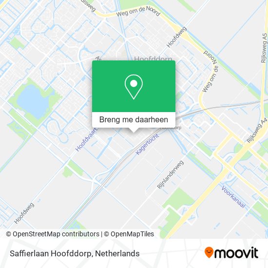 Saffierlaan Hoofddorp kaart