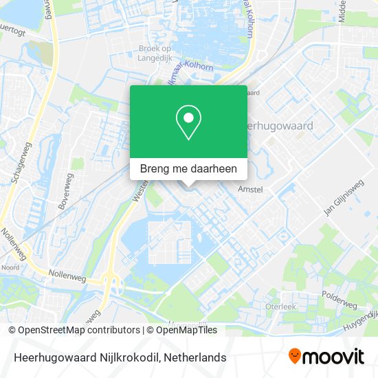 Heerhugowaard Nijlkrokodil kaart