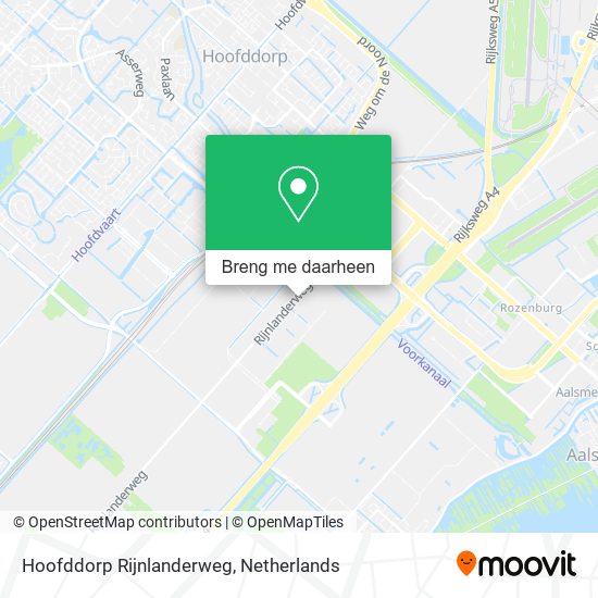 Hoofddorp Rijnlanderweg kaart