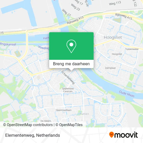 Elementenweg kaart