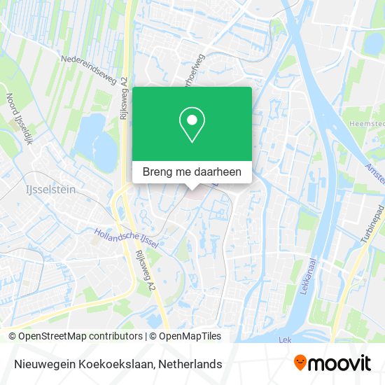 Nieuwegein Koekoekslaan kaart