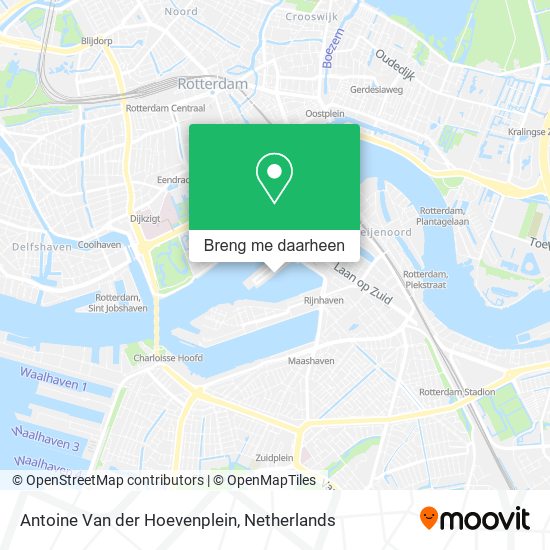 Antoine Van der Hoevenplein kaart