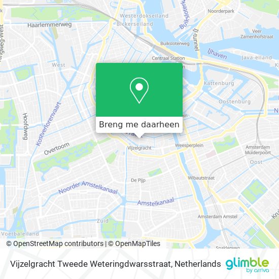 Vijzelgracht Tweede Weteringdwarsstraat kaart