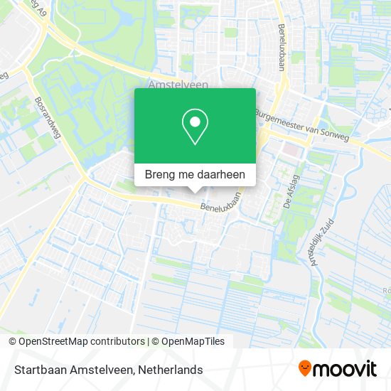Startbaan Amstelveen kaart