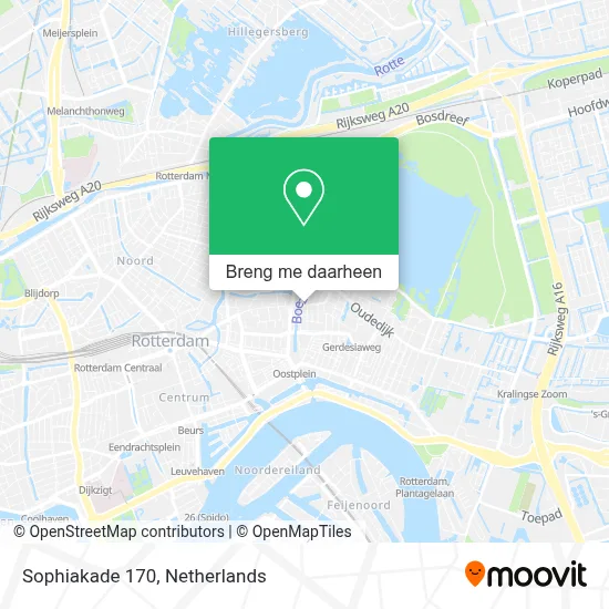 Sophiakade 170 kaart