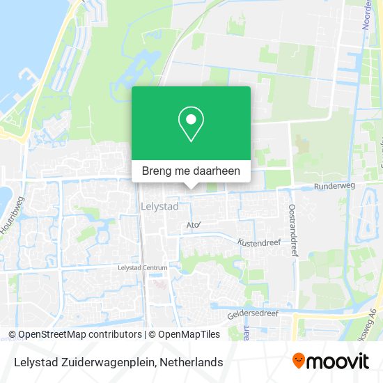 Lelystad Zuiderwagenplein kaart