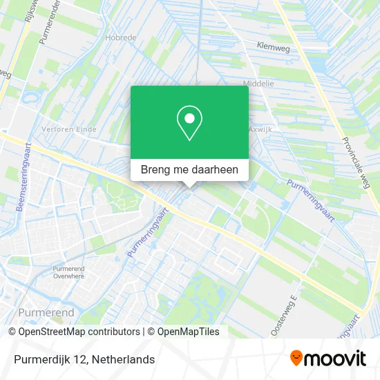 Purmerdijk 12 kaart