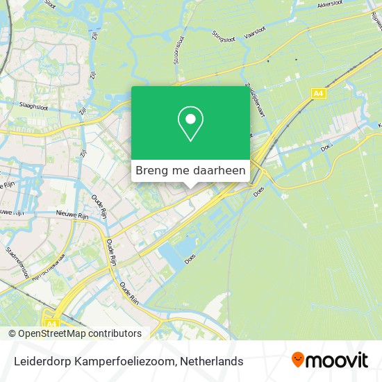 Leiderdorp Kamperfoeliezoom kaart