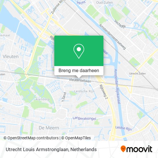 Utrecht Louis Armstronglaan kaart