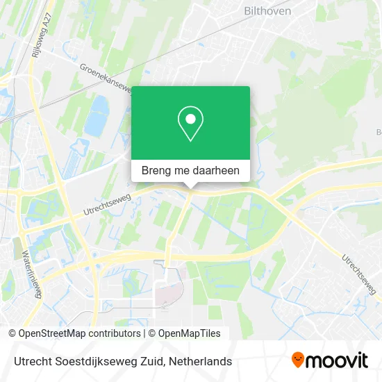 Utrecht Soestdijkseweg Zuid kaart