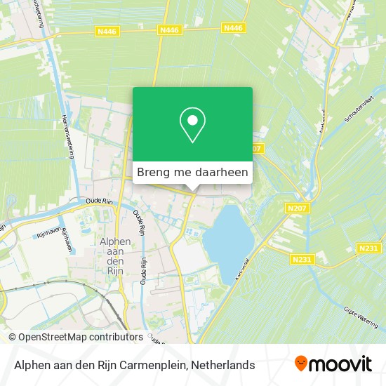 Alphen aan den Rijn Carmenplein kaart