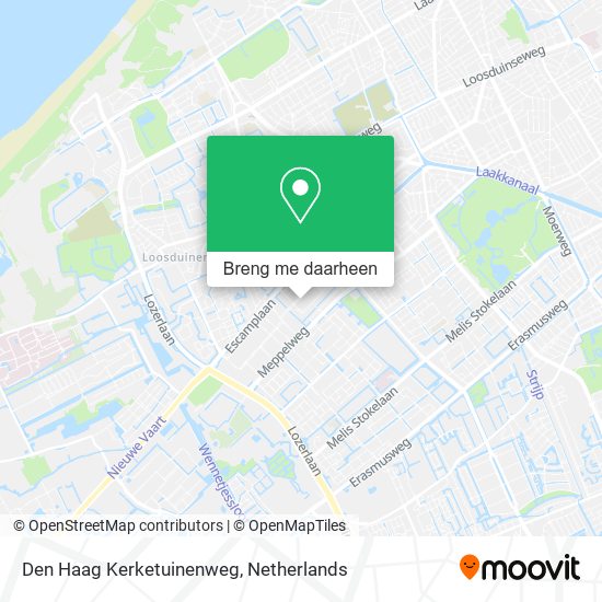 Den Haag Kerketuinenweg kaart