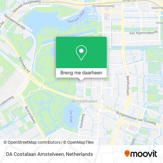 DA Costalaan Amstelveen kaart