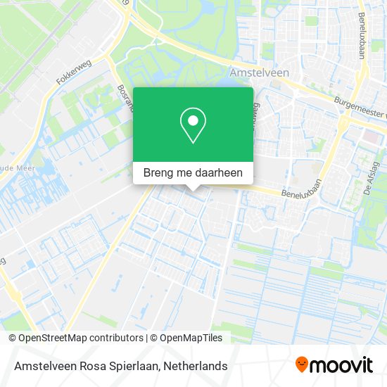 Amstelveen Rosa Spierlaan kaart