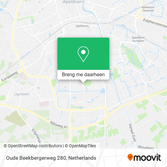 Oude Beekbergerweg 280 kaart