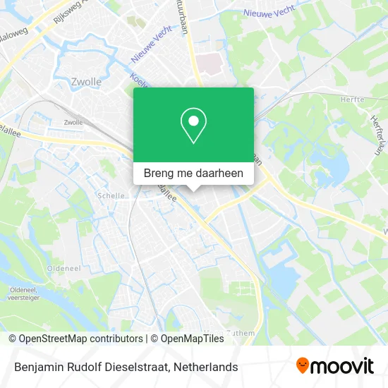 Benjamin Rudolf Dieselstraat kaart