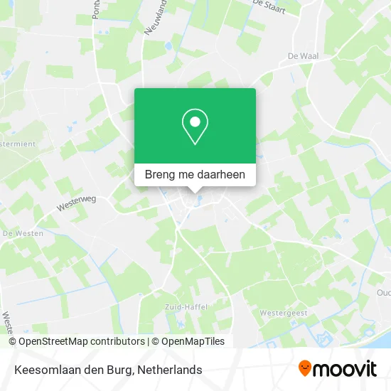Keesomlaan den Burg kaart
