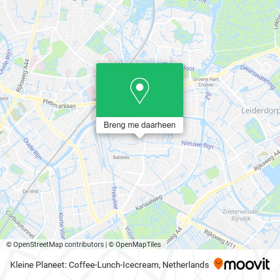 Kleine Planeet: Coffee-Lunch-Icecream kaart