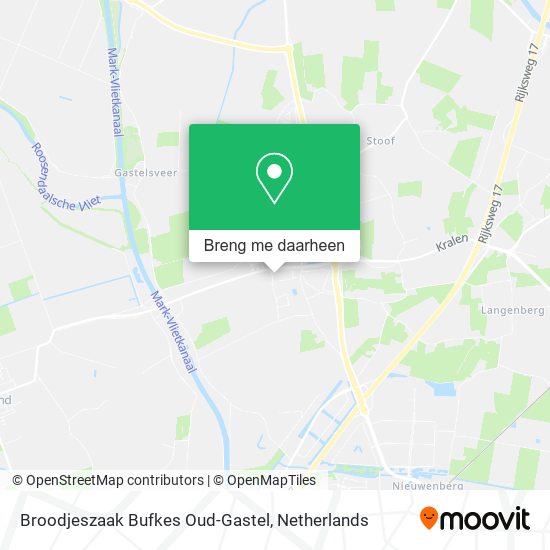 Broodjeszaak Bufkes Oud-Gastel kaart