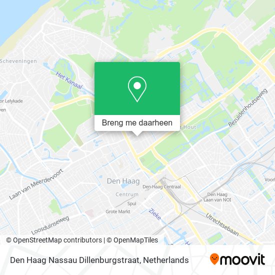 Den Haag Nassau Dillenburgstraat kaart