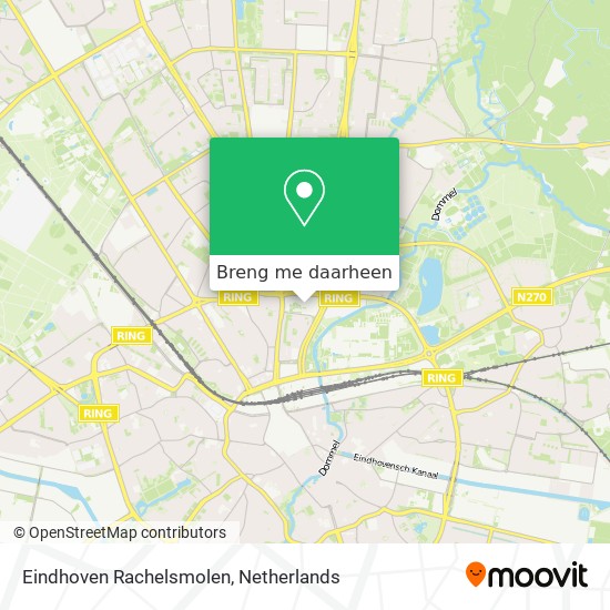 Eindhoven Rachelsmolen kaart