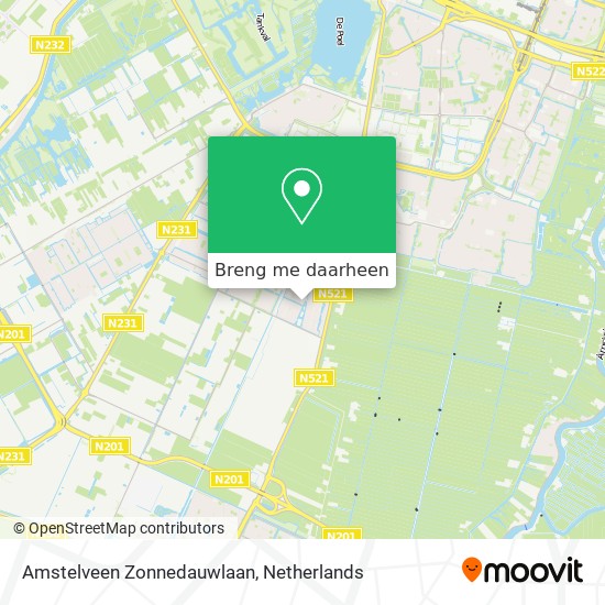 Amstelveen Zonnedauwlaan kaart