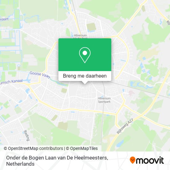 Onder de Bogen Laan van De Heelmeesters kaart