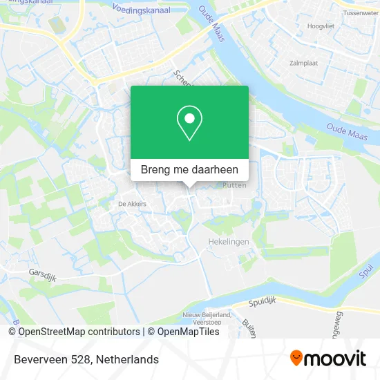 Beverveen 528 kaart