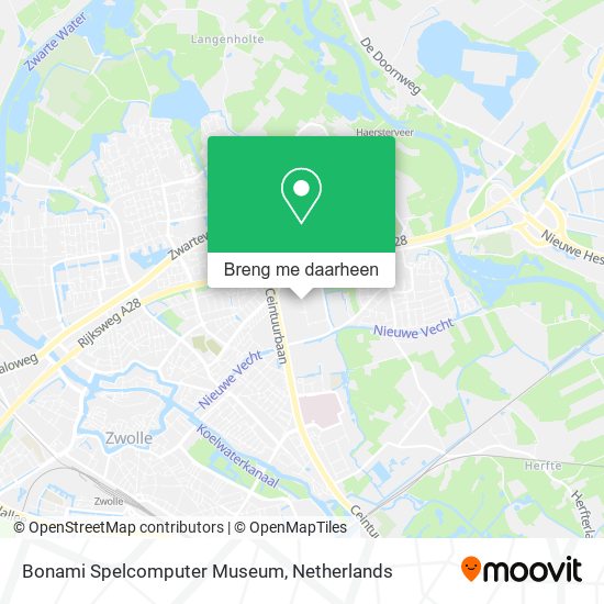 Bonami Spelcomputer Museum kaart