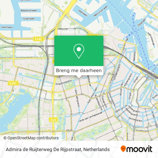 Admira de Ruijterweg De Rijpstraat kaart