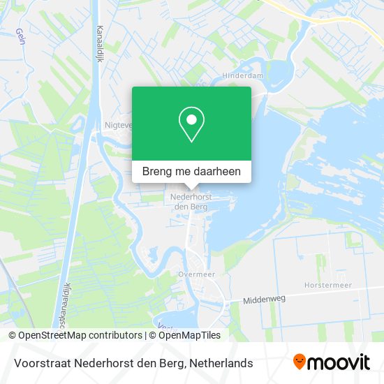 Voorstraat Nederhorst den Berg kaart