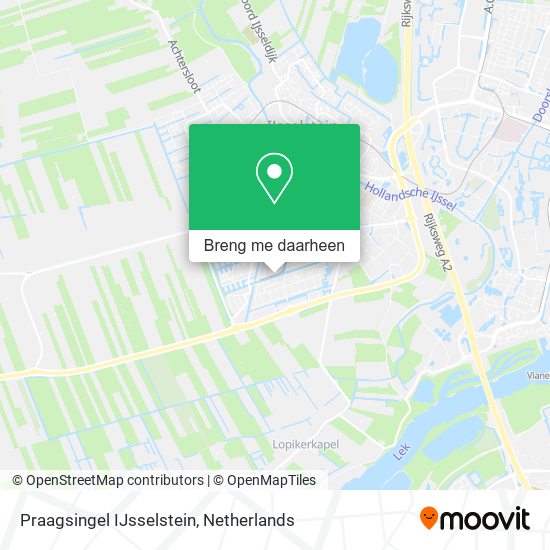 Praagsingel IJsselstein kaart