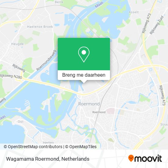 Wagamama Roermond kaart