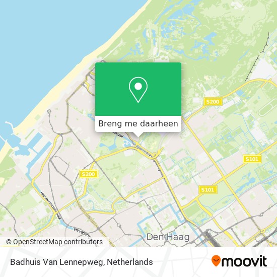 Badhuis Van Lennepweg kaart