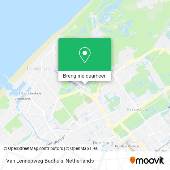 Van Lennepweg Badhuis kaart