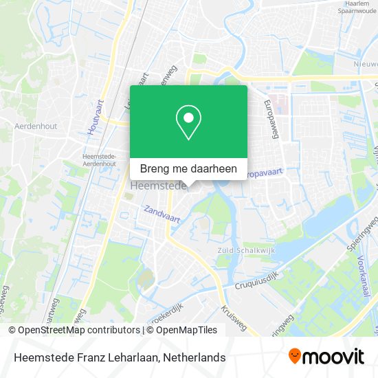 Heemstede Franz Leharlaan kaart