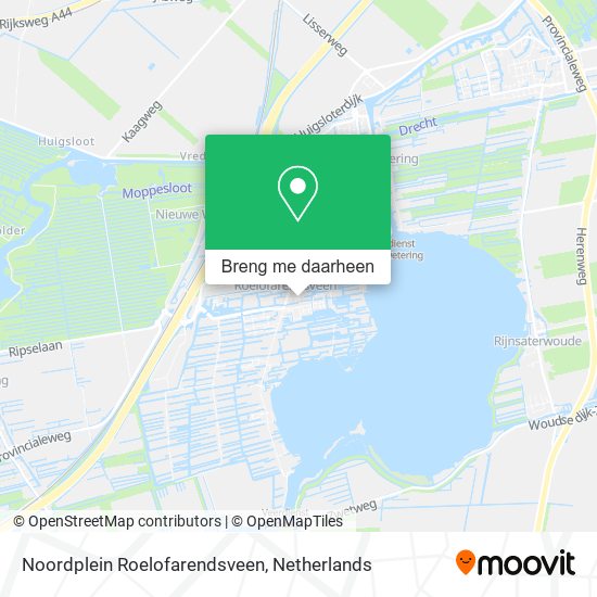 Noordplein Roelofarendsveen kaart