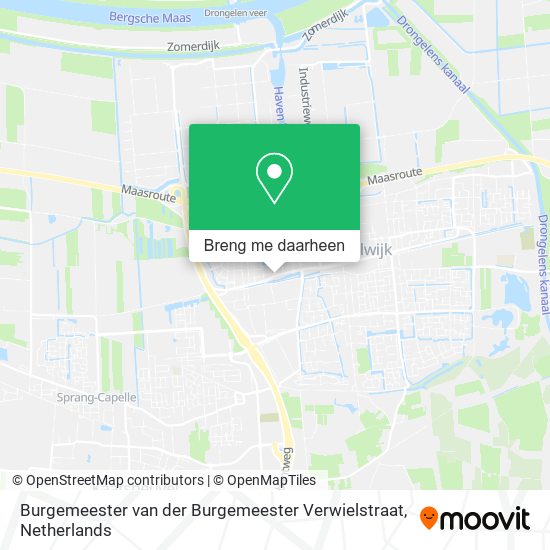 Burgemeester van der Burgemeester Verwielstraat kaart