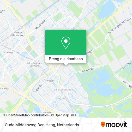 Oude Middenweg Den Haag kaart