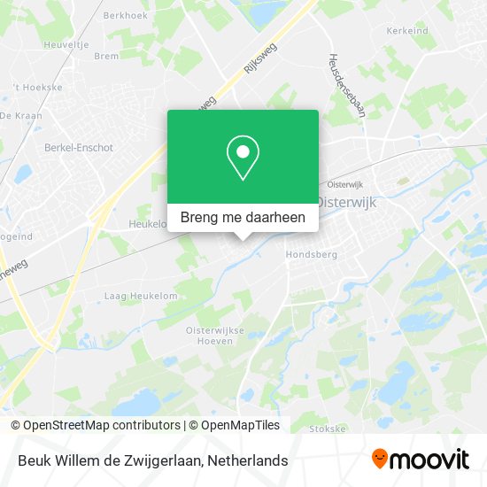 Beuk Willem de Zwijgerlaan kaart