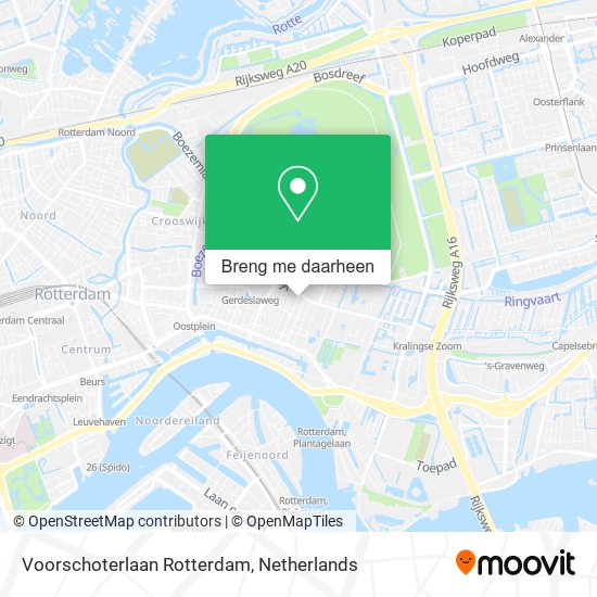 Voorschoterlaan Rotterdam kaart