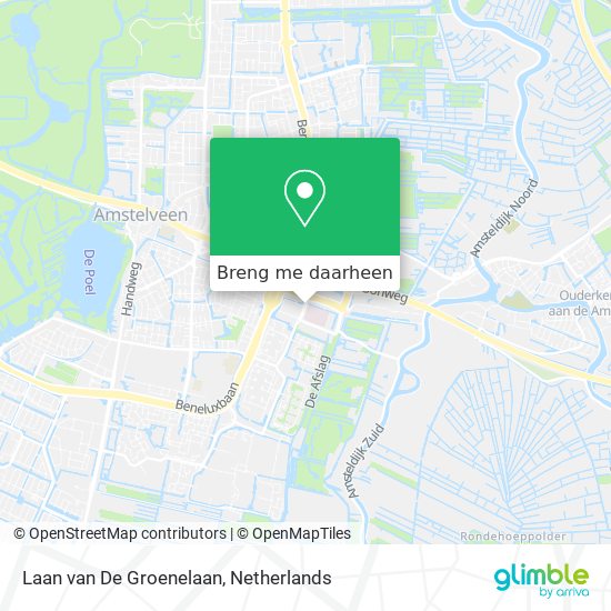 Laan van De Groenelaan kaart