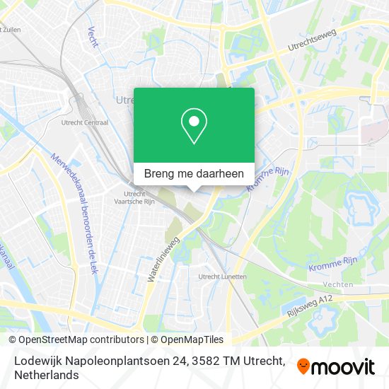 Lodewijk Napoleonplantsoen 24, 3582 TM Utrecht kaart