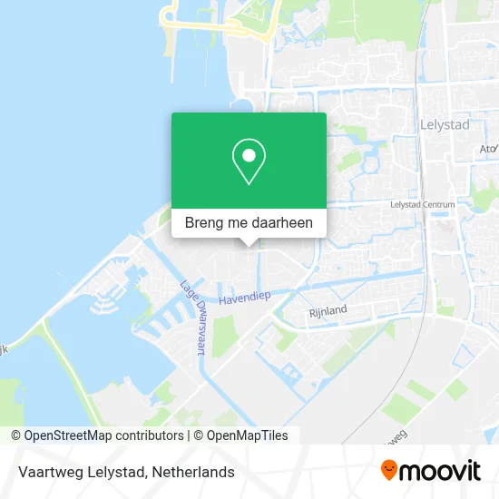 Vaartweg Lelystad kaart