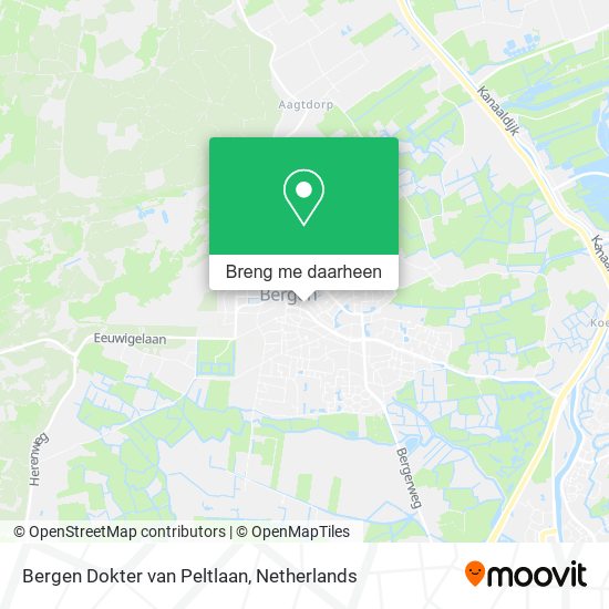 Bergen Dokter van Peltlaan kaart