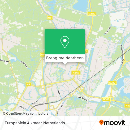 Europaplein Alkmaar kaart