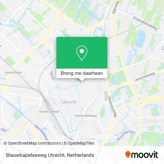 Blauwkapelseweg Utrecht kaart