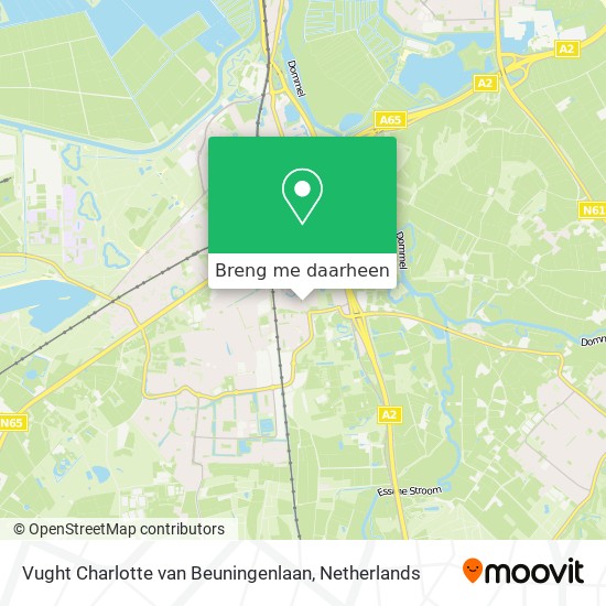 Vught Charlotte van Beuningenlaan kaart