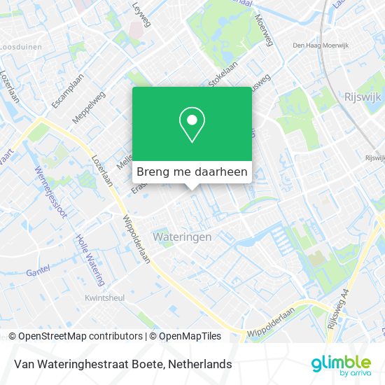 Van Wateringhestraat Boete kaart