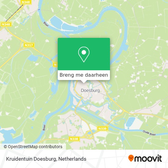 Kruidentuin Doesburg kaart
